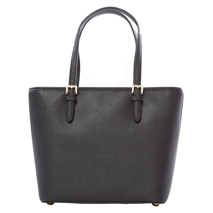Michael Kors Jet Set Medium Snap Pocket Tote Bag, Black | Costco