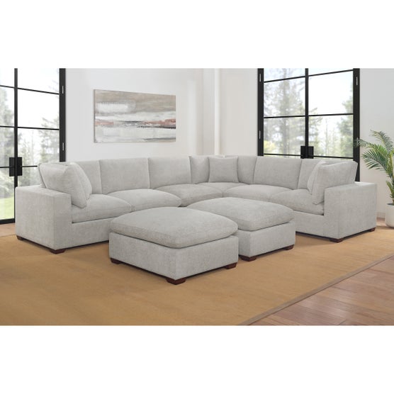  Thomasville ソファ※現地引取のみ Thomasville Lowell 8-piece Modular Sectional | Costco