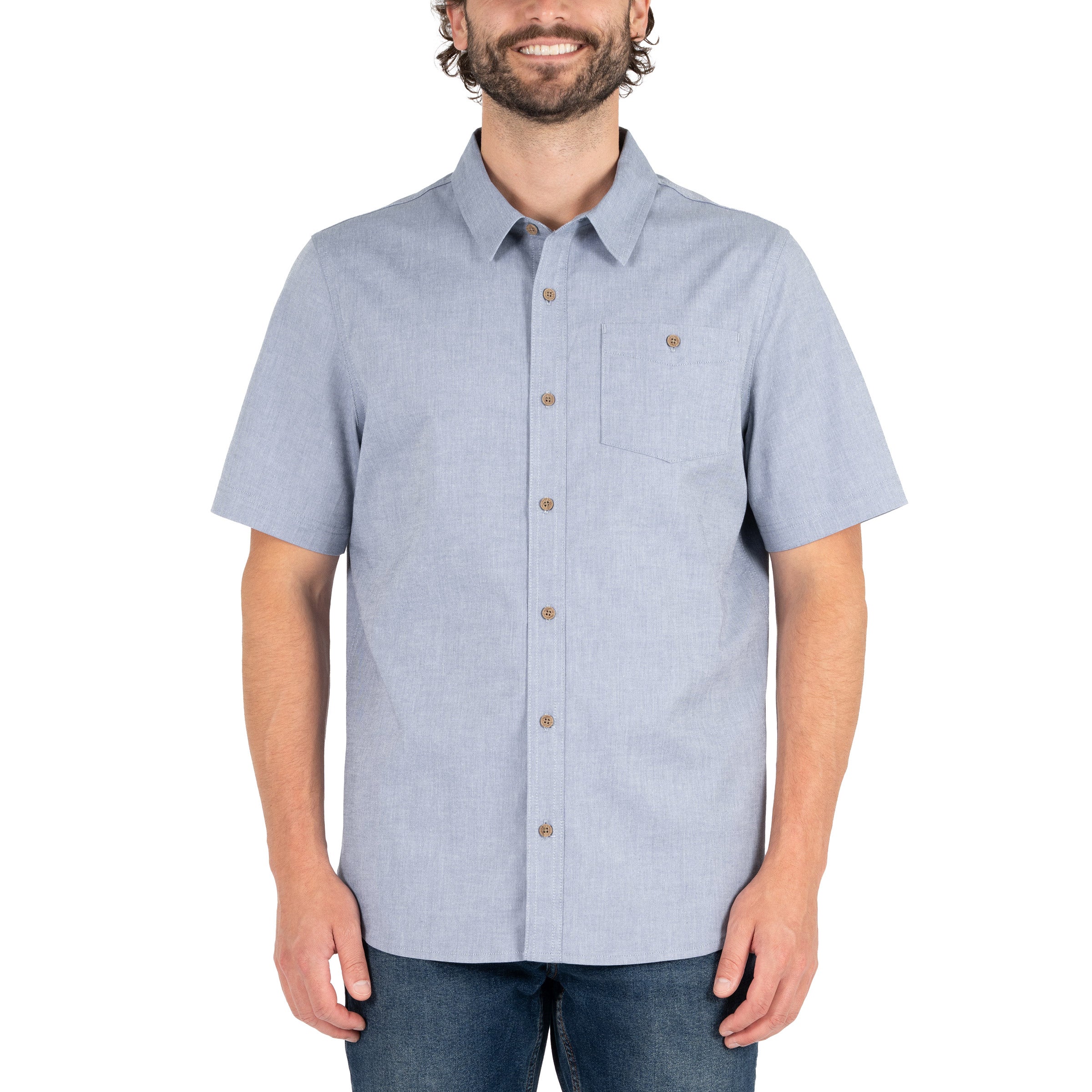 Colorado Clothing Men's Short Sleeve Woven Shirt