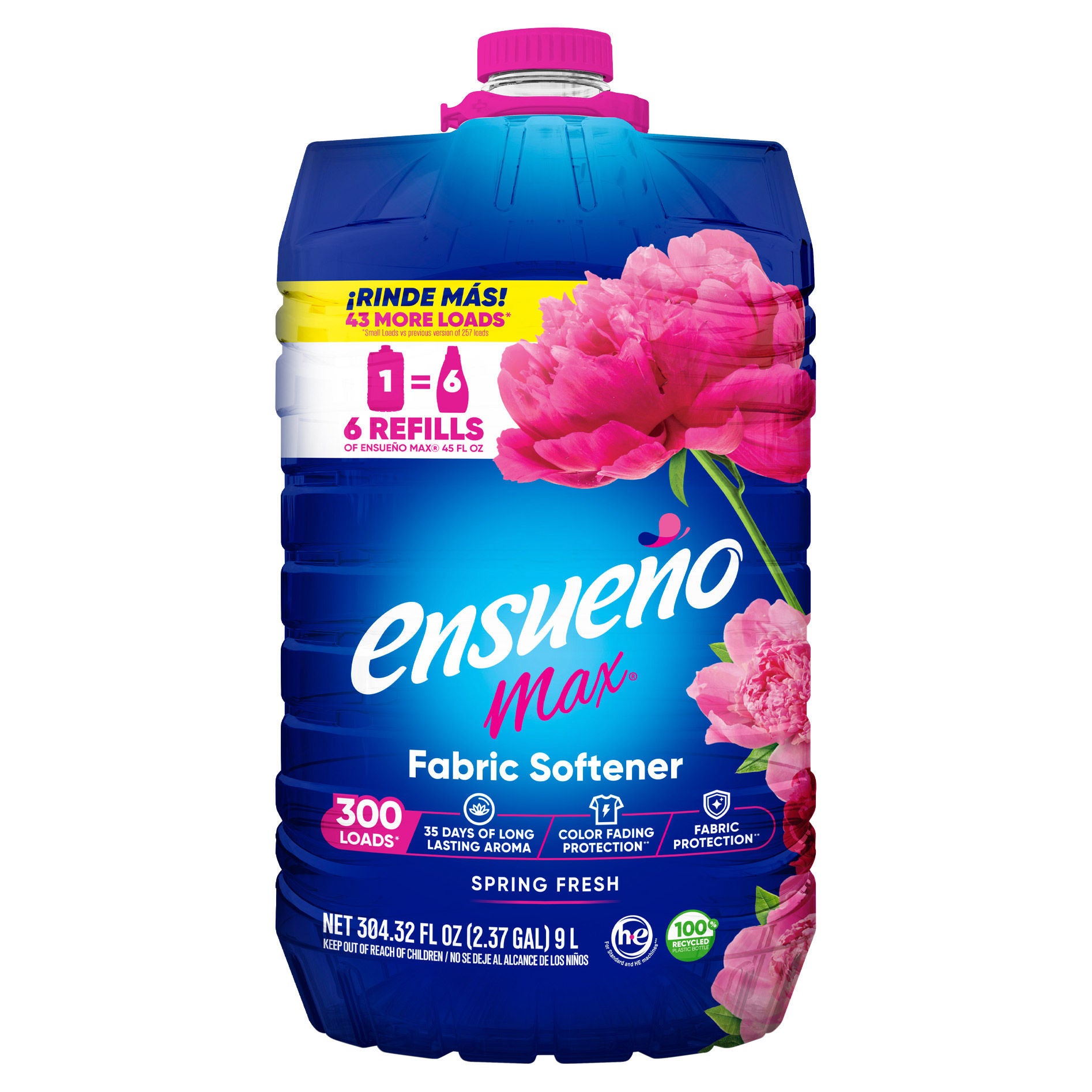 ENSUENO MAX FABRIC SOFTENER 304 FL OZ 300LDS 9.5QT