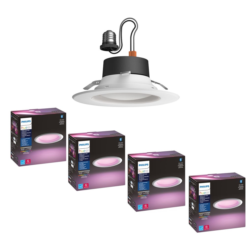 PHILIPS Hue 4” Retrofit Downlight 3個セット Philips Hue White & Color Ambiance Retrofit Recessed 4