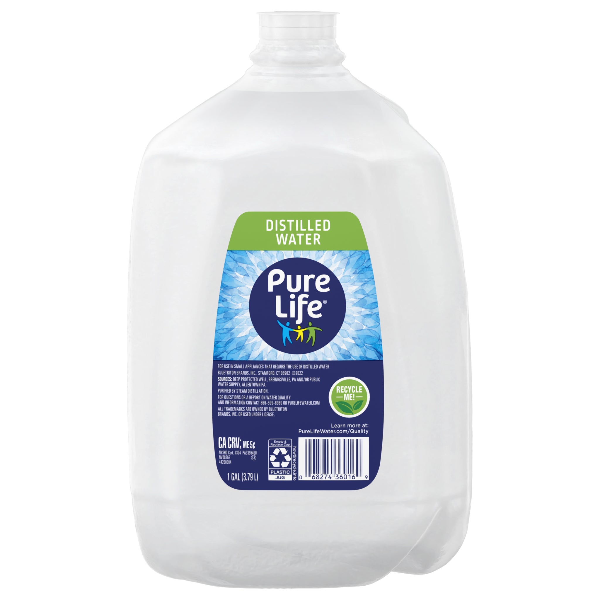 Pure Life Distilled Water, 1 Gallon, 6 ct | Costco