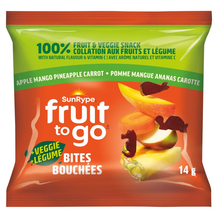 SunRype Fruit To Go + Veggie Bites, 46 × 14 g | Costco