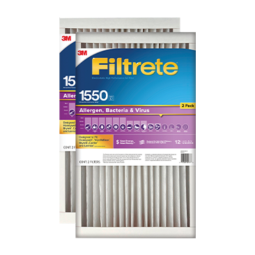 3M Filtrete™ Air Filters 1550 Series Deep Pleat 4" 2 pk