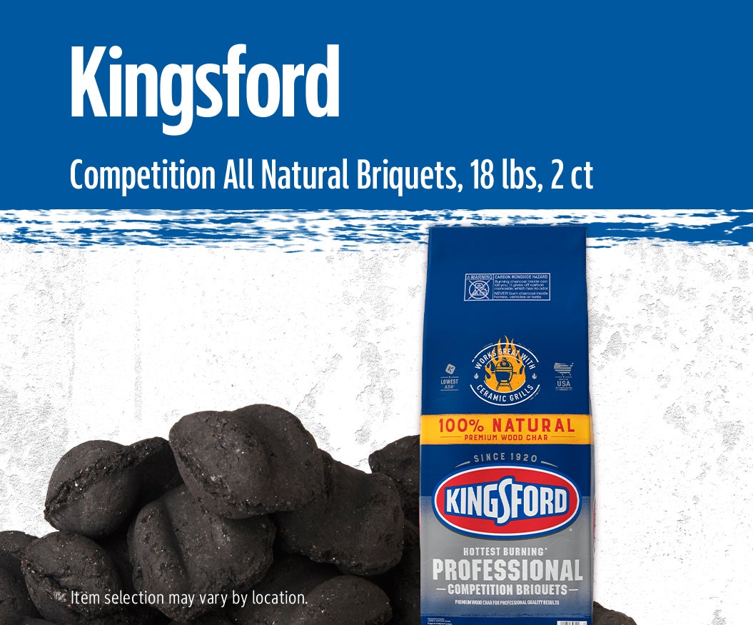Kingsford Competition All Natural Briquets, 18 lbs, 2 ct