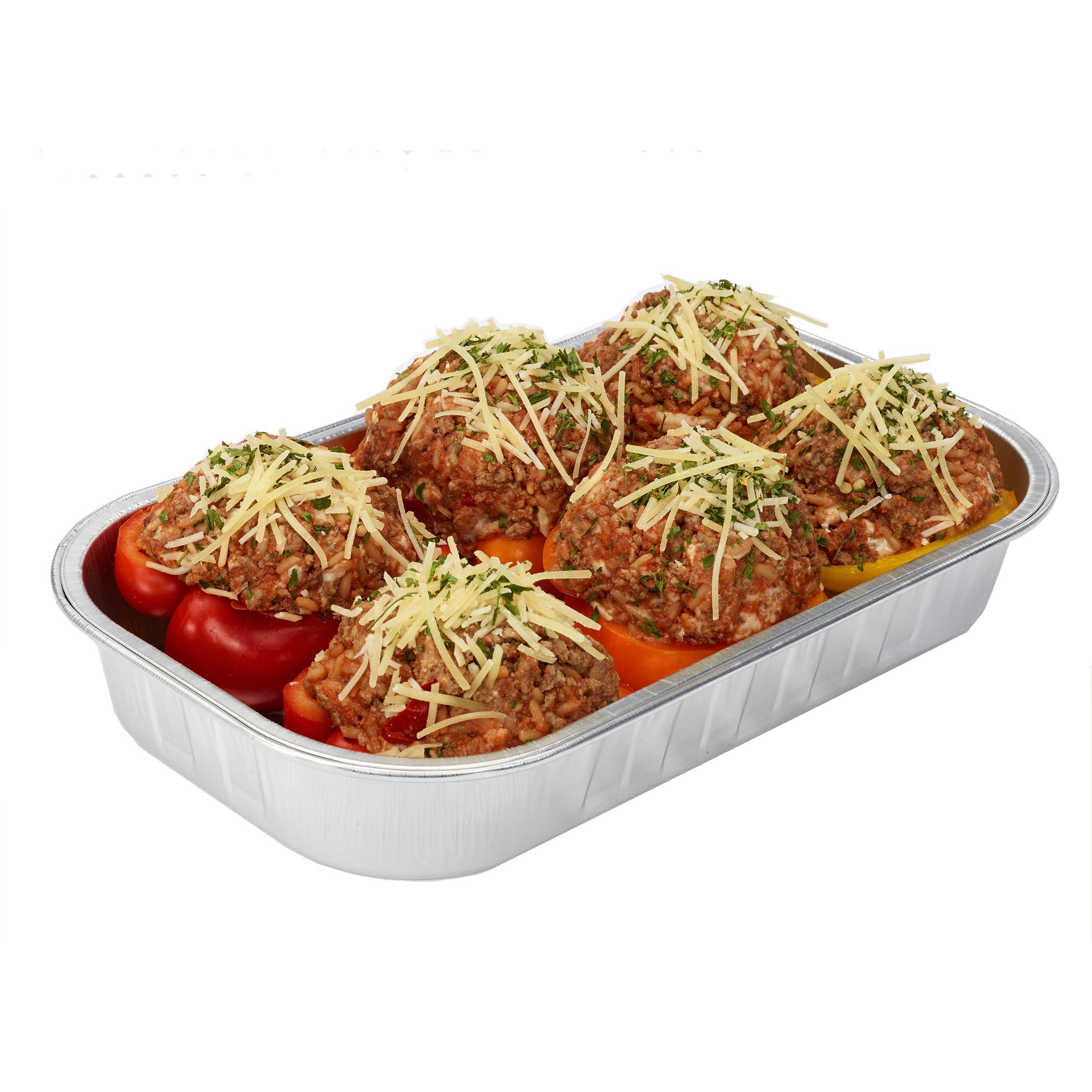 Kirkland Signature Stuffed Bell Peppers with Ground Beef and Rice