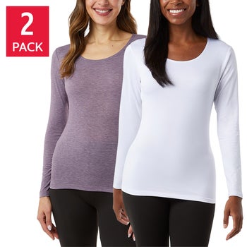 32 Degrees Women's Heat Tee, 2-Pack for $12 + free shipping