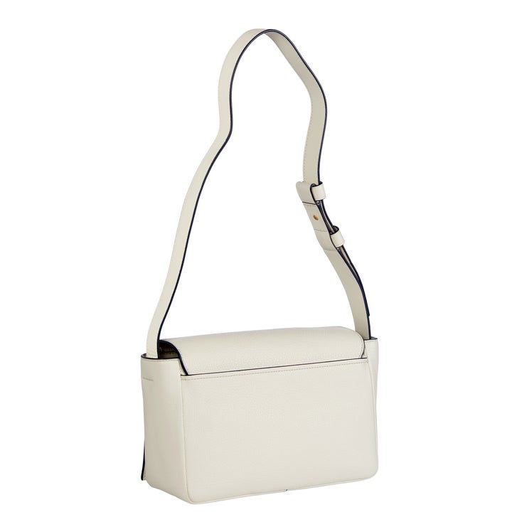 Tory Burch Block T Satchel, New Ivory | Costco
