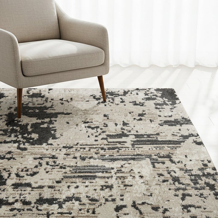 Solaris Area Rug, Argent Charcoal, 6'6” x 9' | Costco