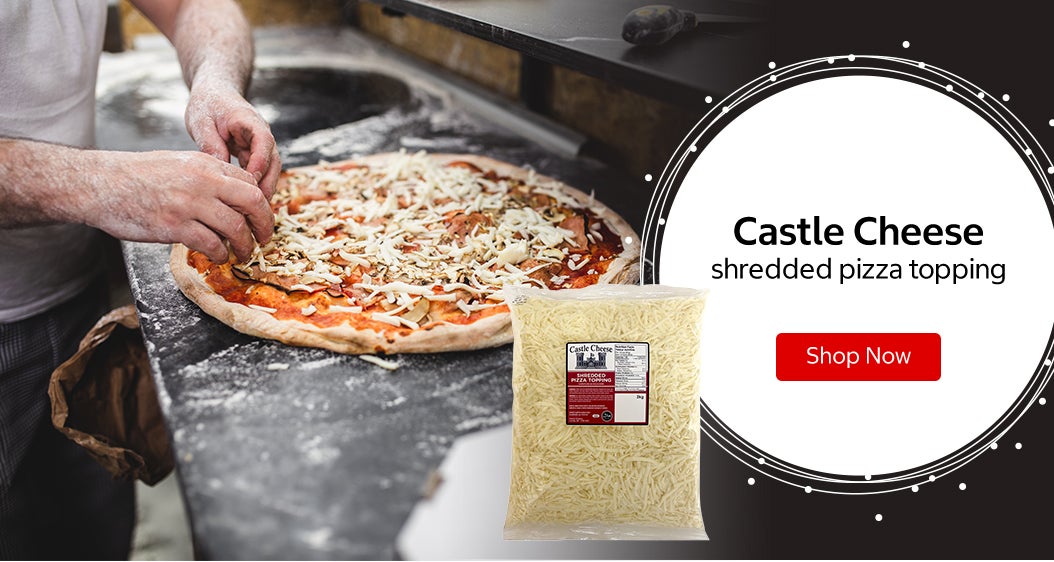 Castle Cheese shredded pizza topping Shop Now 