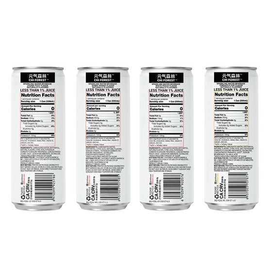 Chi Forest Flavored Sparkling Water, Variety Pack, 11.16 fl oz, 24