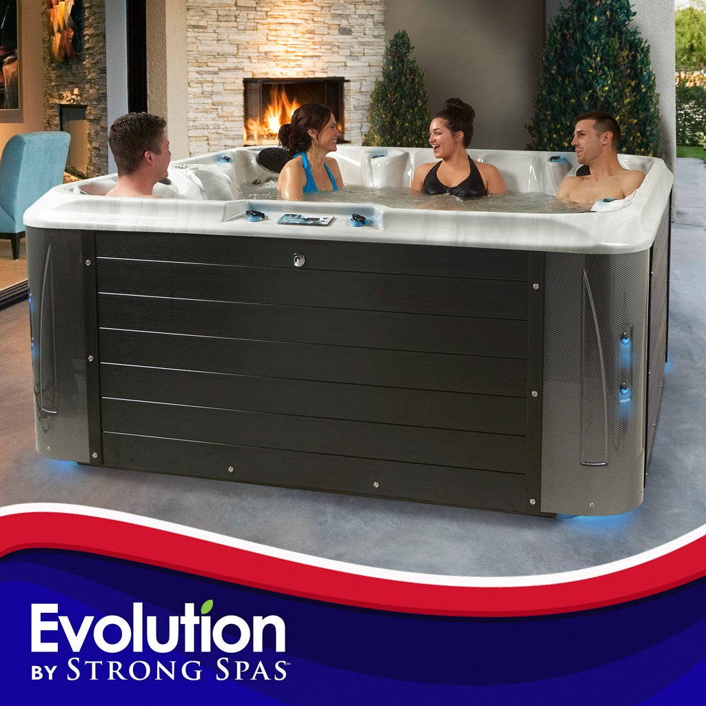 Evolution by Strong Spas Oxford 121-jet, 7-person Acrylic Spa | Costco