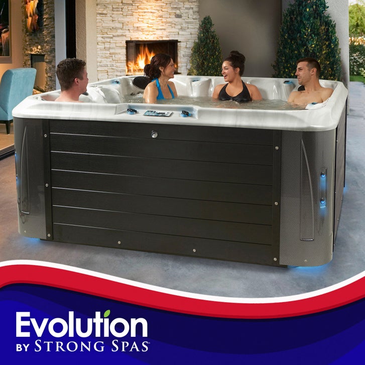 Evolution by Strong Spas Oxford 121-jet, 7-person Acrylic Spa | Costco