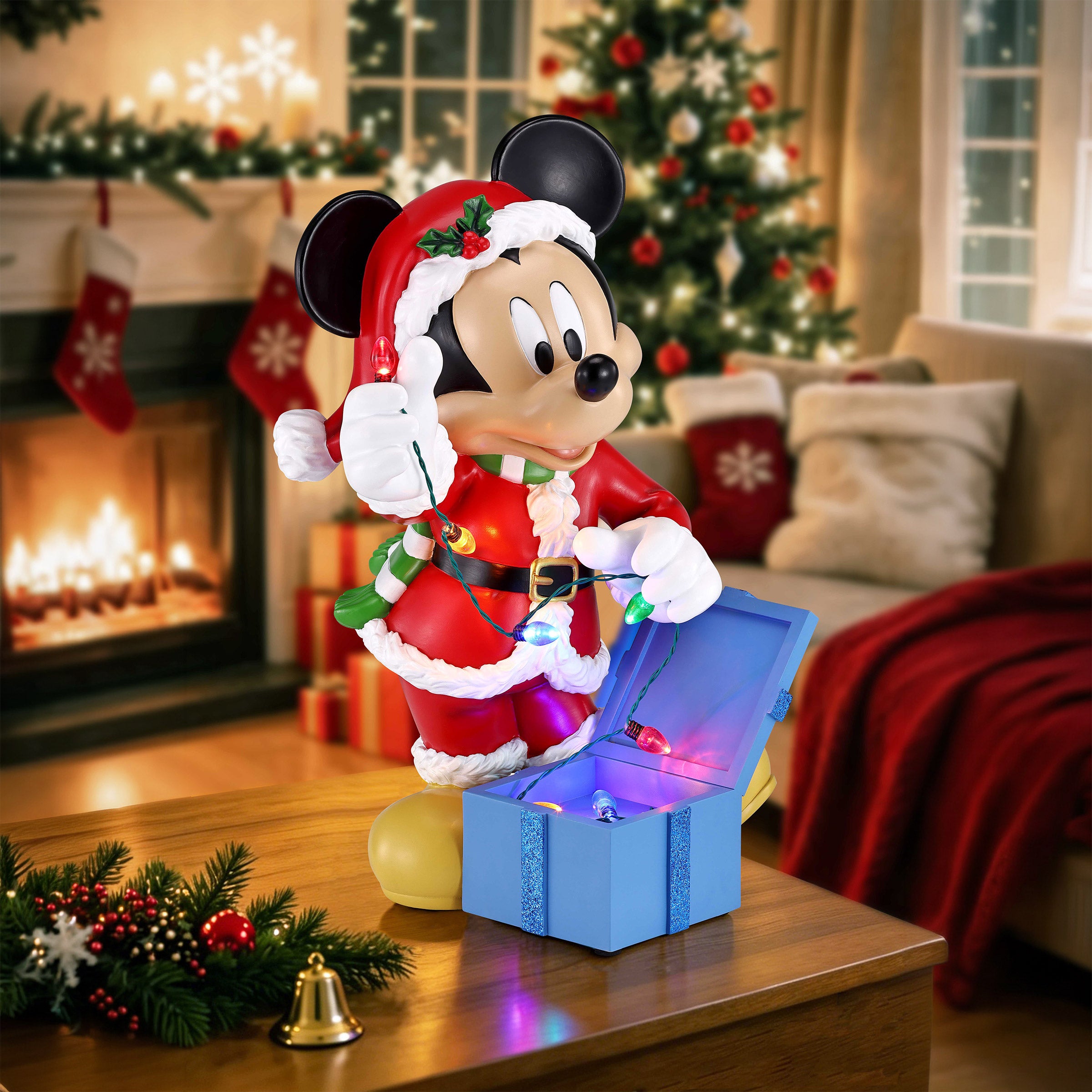 【希少品 動作確認済】Mickey’s Holiday Skaters Holiday Mickey Mouse Figurine with Lights and Music | Costco