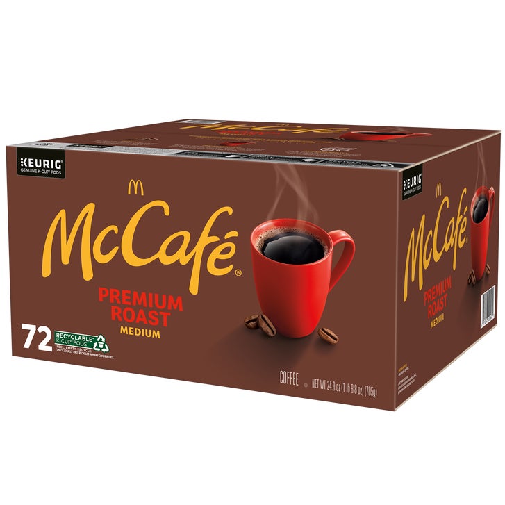 McCafe Premium Roast Coffee, Medium Roast, Keurig K-Cup Pods, 72