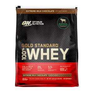 Optimum Nutrition Gold Standard 100% Whey Protein Powder Extreme Milk Chocolate, 2.56 kg
