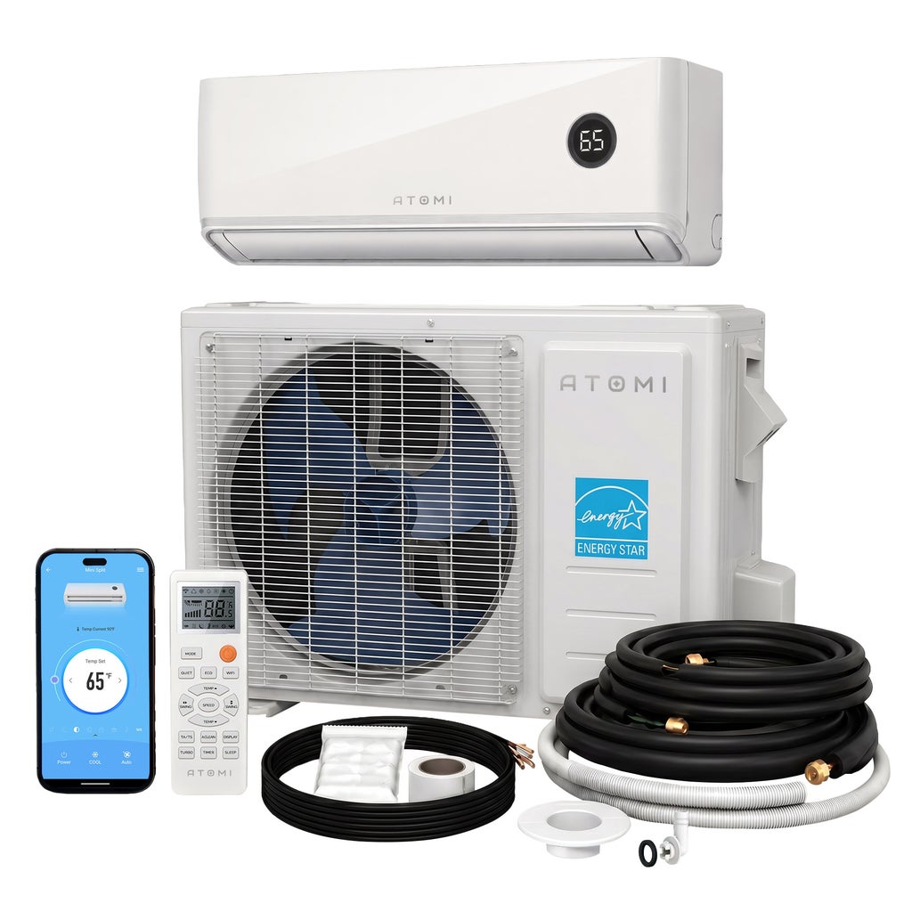 Atomi Smart 12K BTU Tempestas Inverter Ductless Mini-Split Air ...