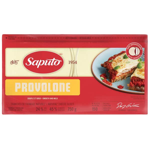 Saputo sliced provolone