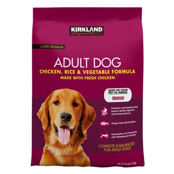 Kirkland Signature Adult Formula Chicken, Rice and Vegetable Dog
