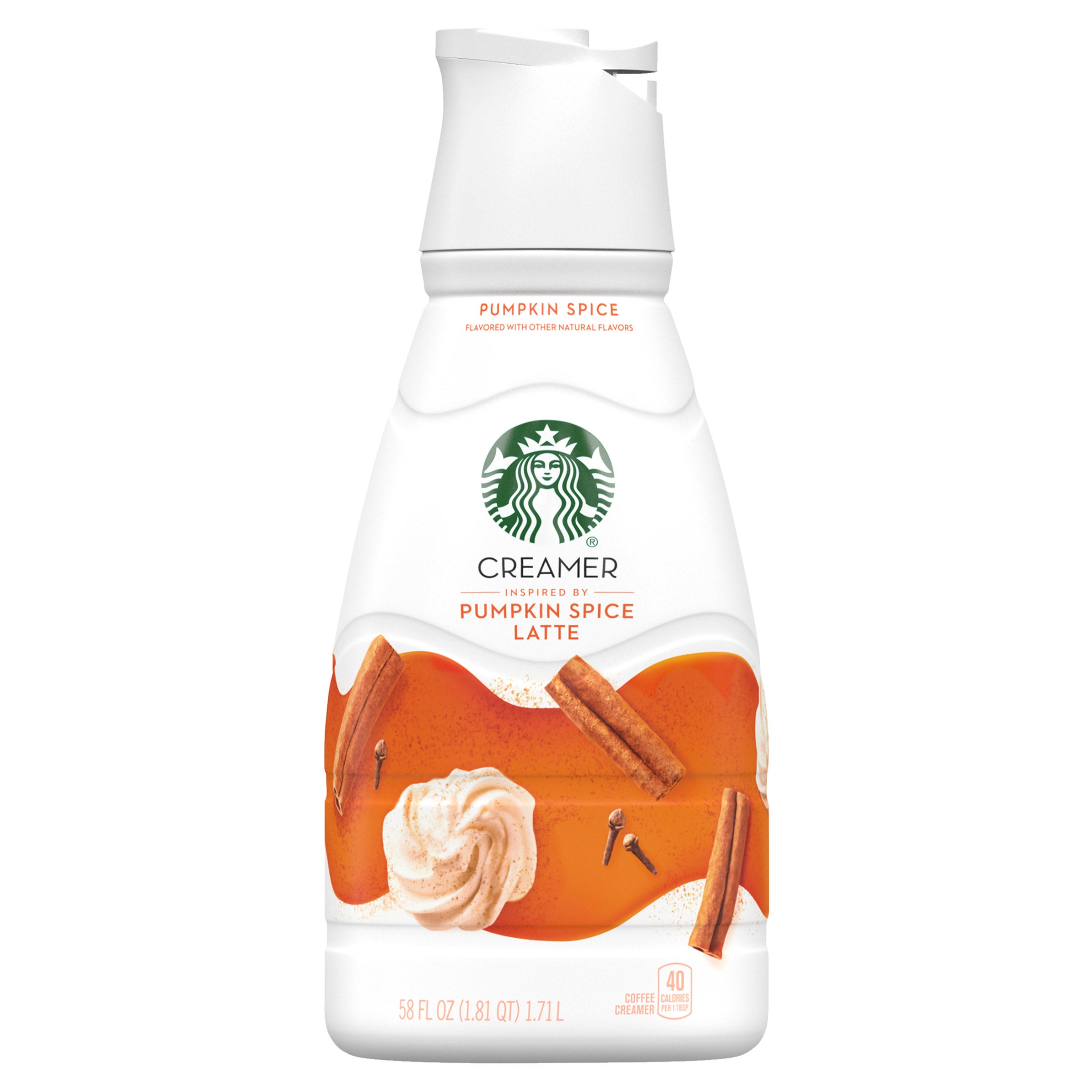 Starbucks Coffee Creamer, Pumpkin Spice Latte, 58 fl oz