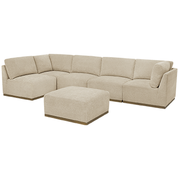 Henredon Murphy 6-Piece Fabric Modular Sectional