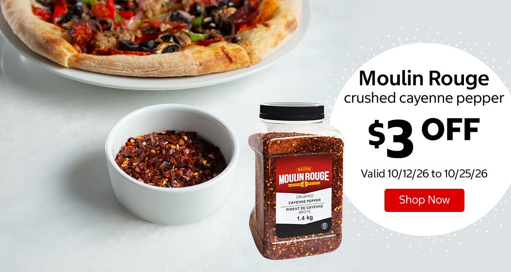 Moulin Rouge crushed cayenne pepper $3 OFF Valid 10/12/26 to 10/25/26 Shop Now 
