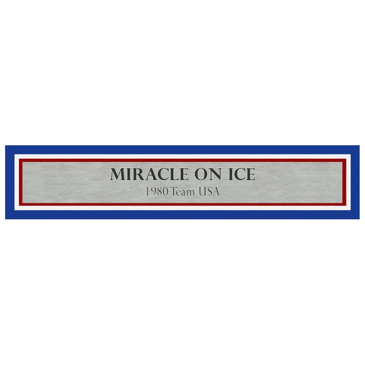 1980 Team USA Miracle on Ice Autographed Framed Red, White, & Blue