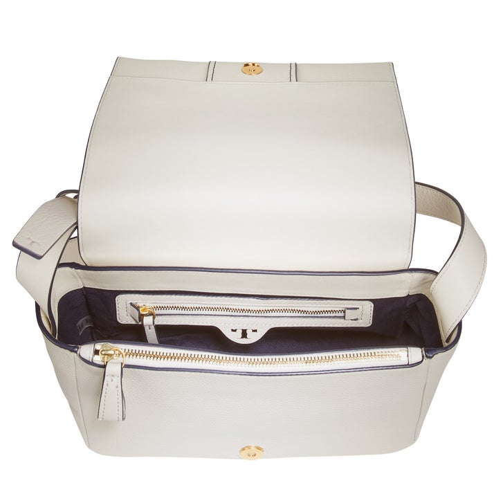 Tory Burch Block T Satchel, New Ivory | Costco