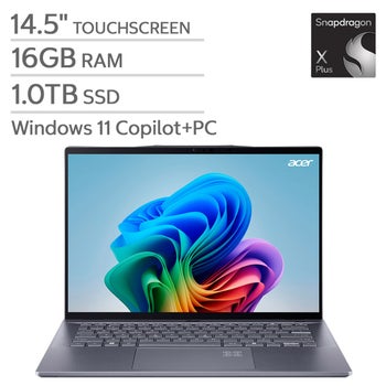 Acer Swift 14.5” AI Copilot+ Touchscreen Laptop - Snapdragon X Plus – 2560 x 1600 - Windows 11