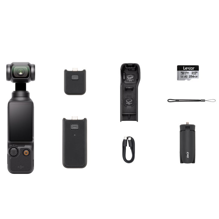DJI OSMO POCKET 3 + メモリ256GB DJI Osmo Pocket 3 Action Camera Bundle with Lexar Silver Plus