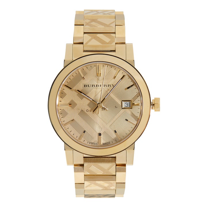 Burberry The City Yellow Gold Stainless Steel Quartz Ladies Watch