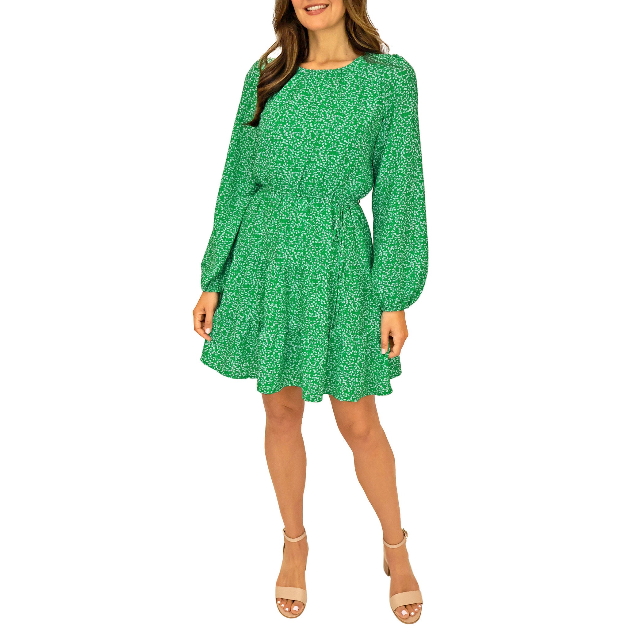 Draper James Women's Long Sleeve Tiered Dress
