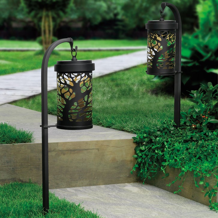GTX Solar Shepherd's Hook Landscape Light, 2-pack | Costco