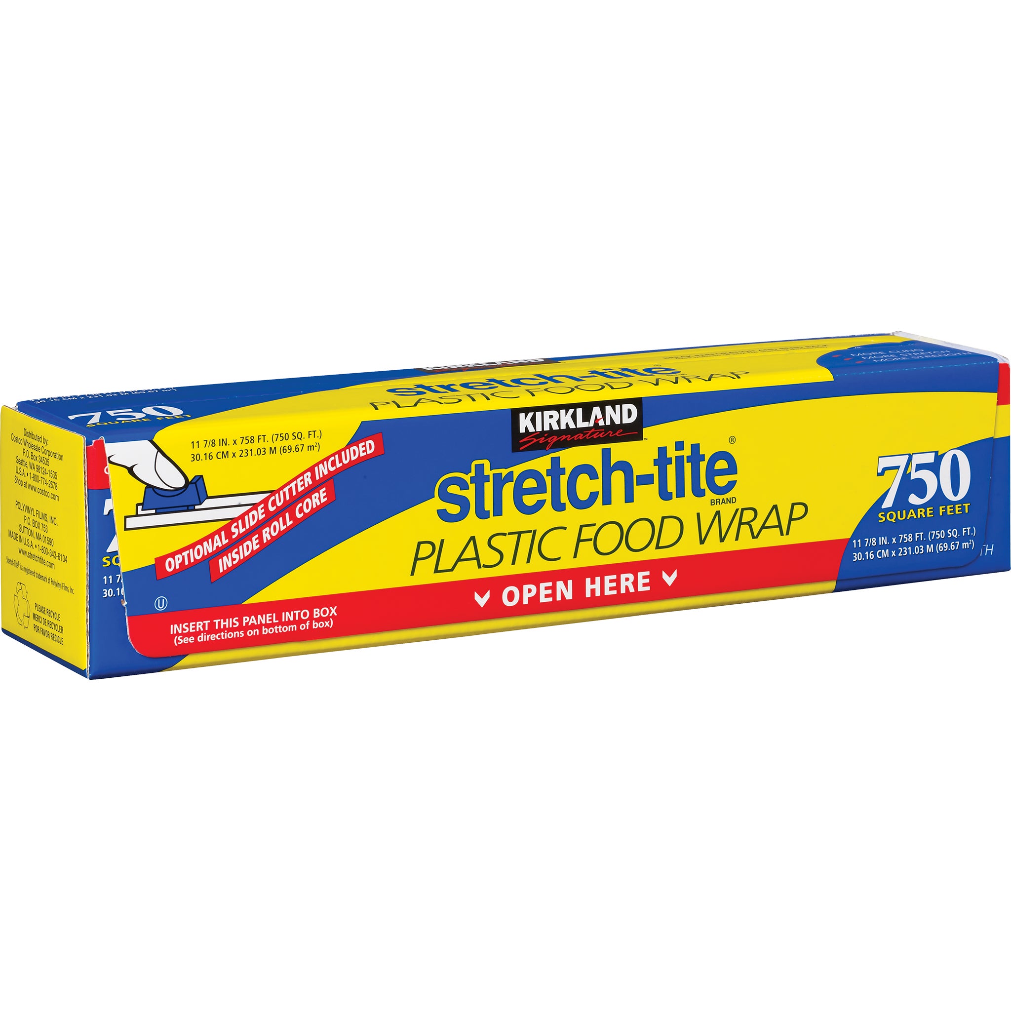 Kirkland Signature Stretch-Tite Plastic Food Wrap, 11-7/8