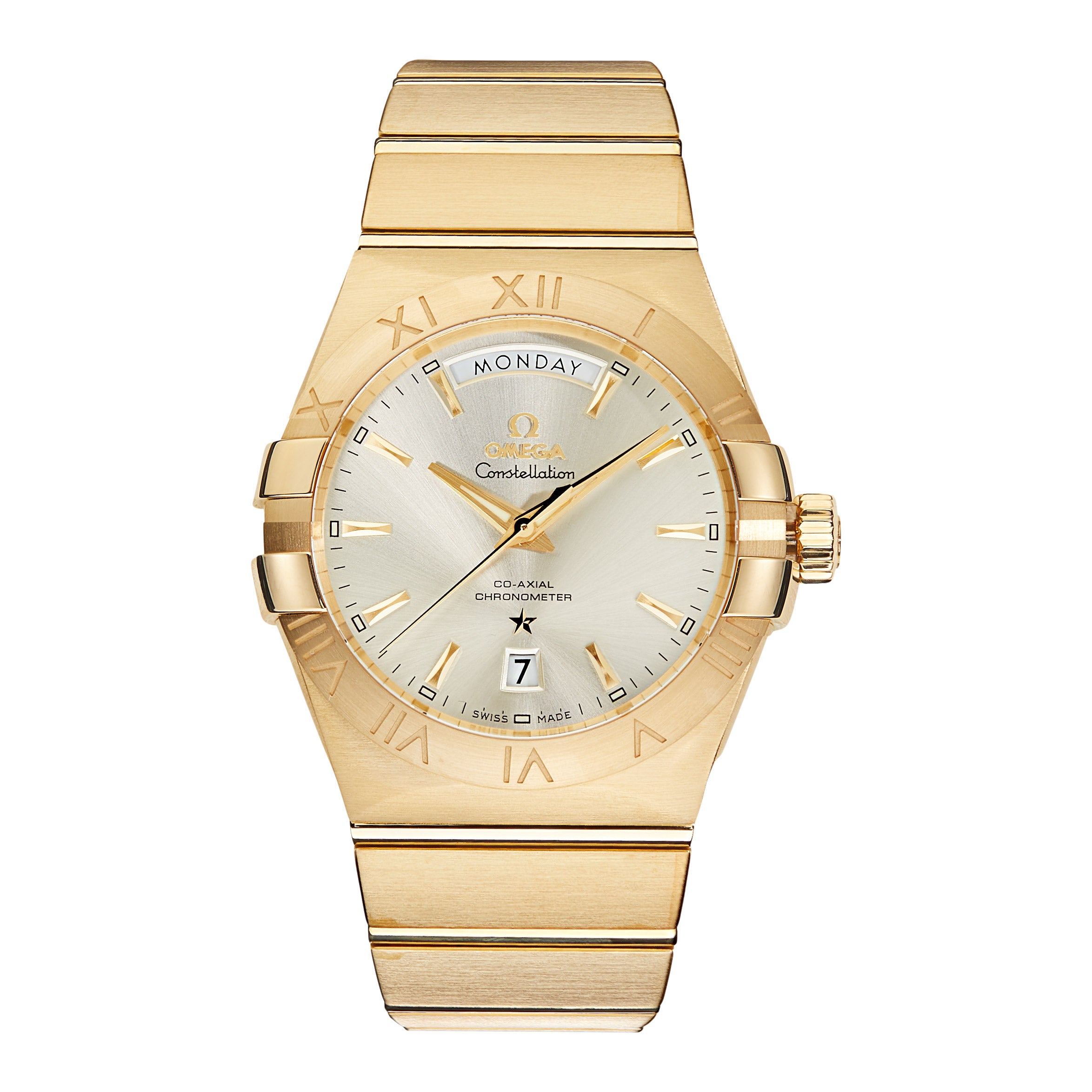 Omega Constellation 18kt Yellow Gold Men's Automatic Watch, 38mm