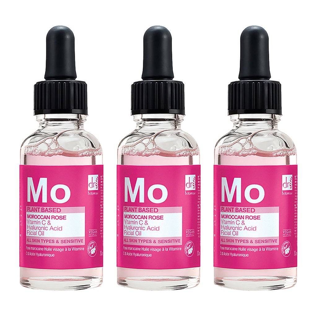美容液 mocomoco Dr. Botanicals Moroccan Rose Facial Oil with Hyaluronic Acid and