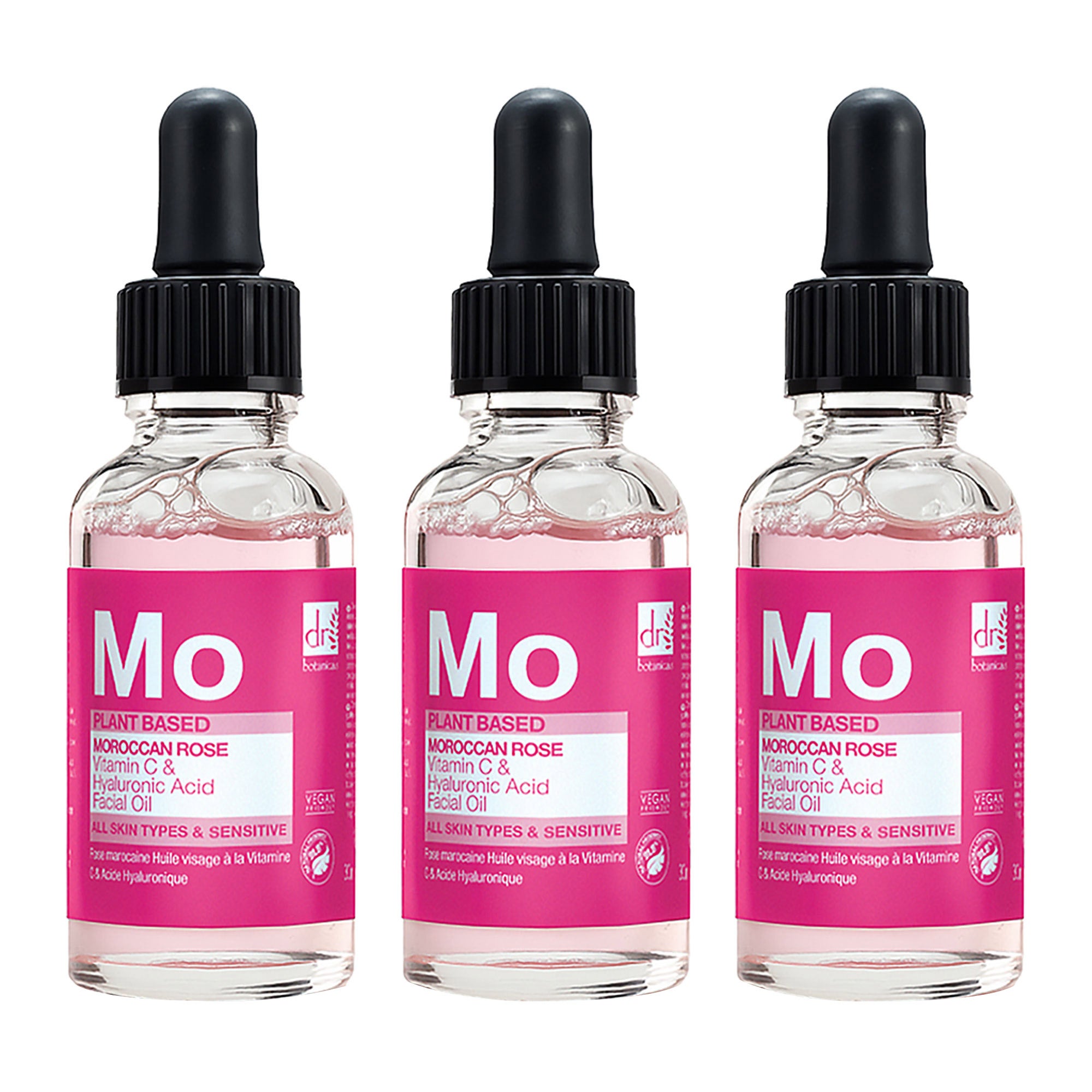 Dr. Botanicals Moroccan Rose Facial Oil with Hyaluronic Acid and