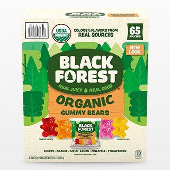 Black Forest Organic Gummy Bears, 0.8 oz, 65-Count