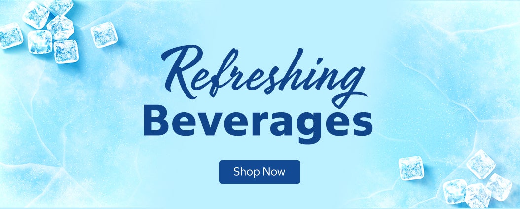 Refreshing Beverages. Shop Now