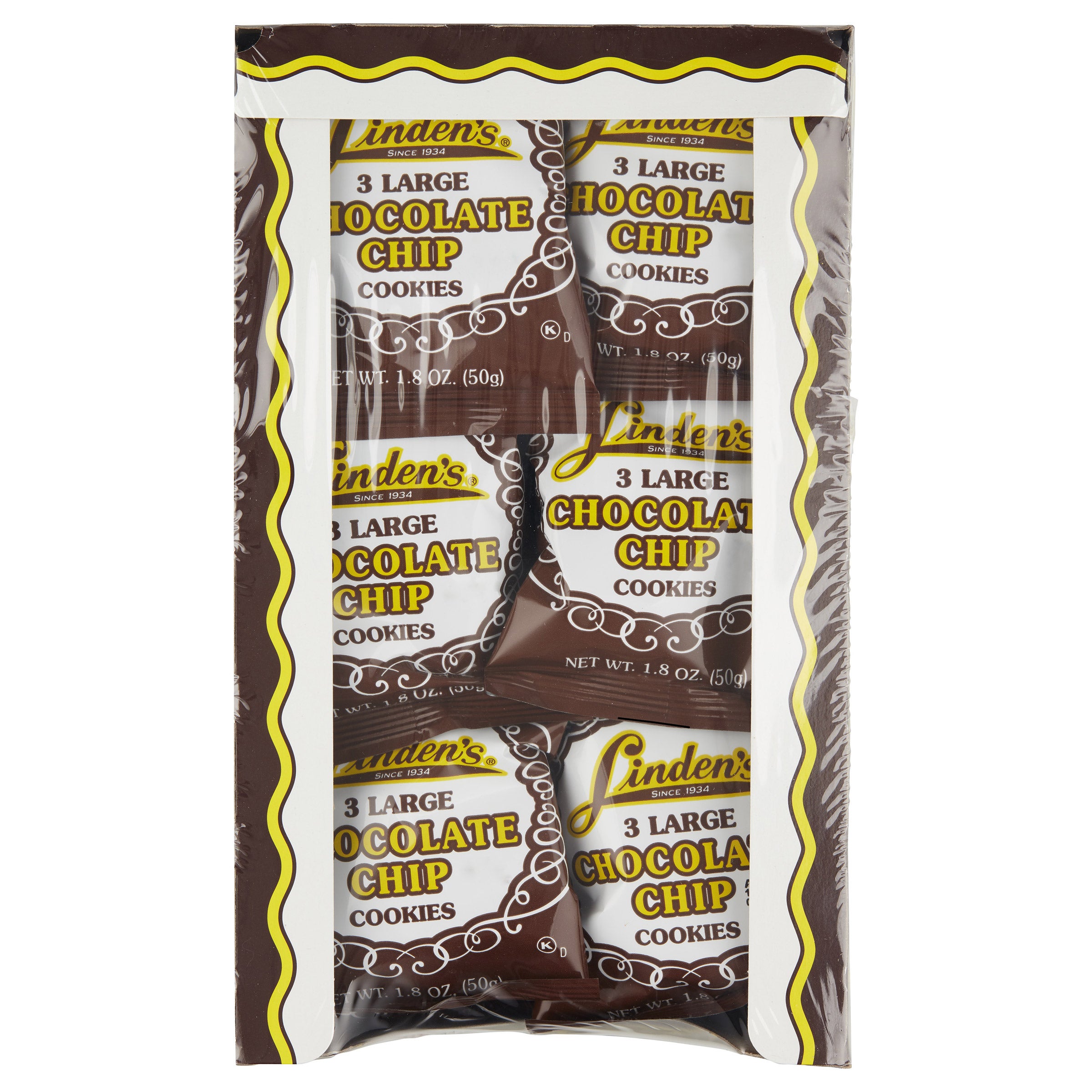 Linden's Chocolate Chip Cookies, 3-count, 18-pack | Costco