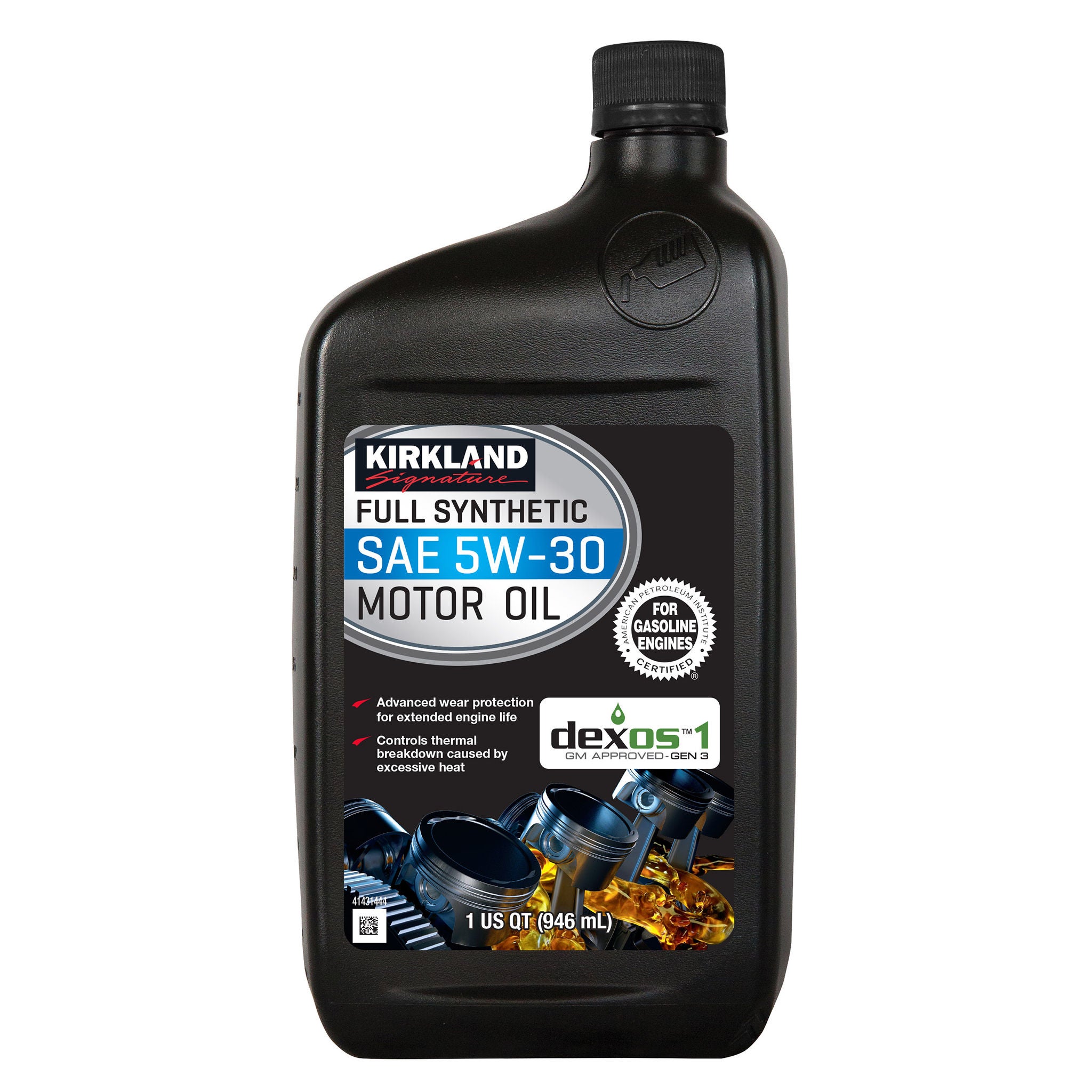 Kirkland Signature 5W-30 Full Synthetic Motor Oil 1-Quart, 12-pack 
