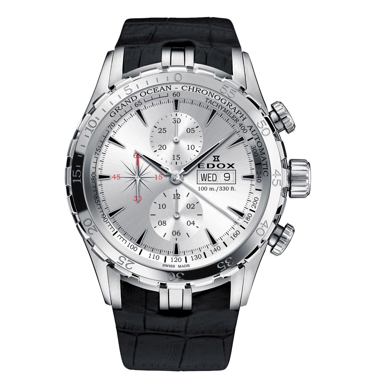 ビクトリアス Edox Grand Ocean Silver Dial Men's Chronograph Watch | Costco