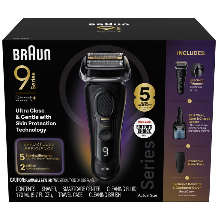 新品未開封品　Braun Series 9 Sport+ 9310s Braun Series 9 Sport + Electric Shaver with Clean and Charge