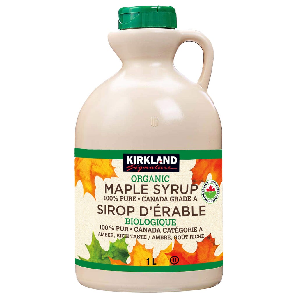 Maple Syrup Form Kirkland Signature Organic Maple Syrup, 1 L | Costco