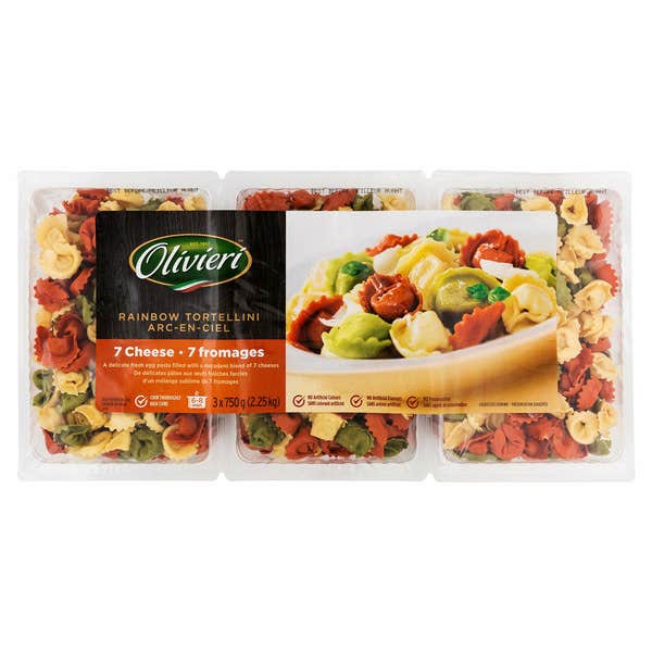 Olivieri seven-cheese rainbow tortellini
