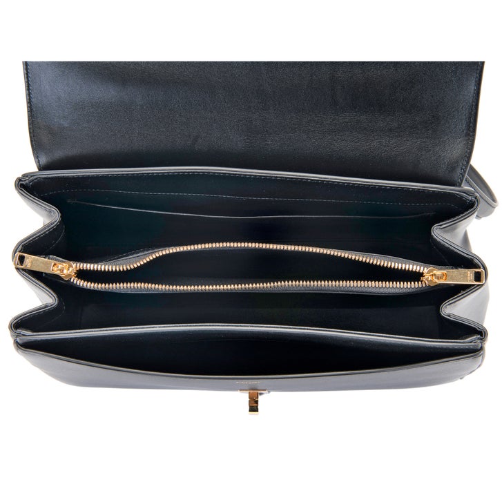 Celine Med. 16 Satin Calf Skin, Black | Costco