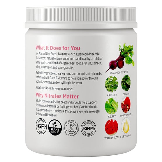 Koa Warrior Nitric Beets, Plant-based Nitrite Superfood Mix, 10.6