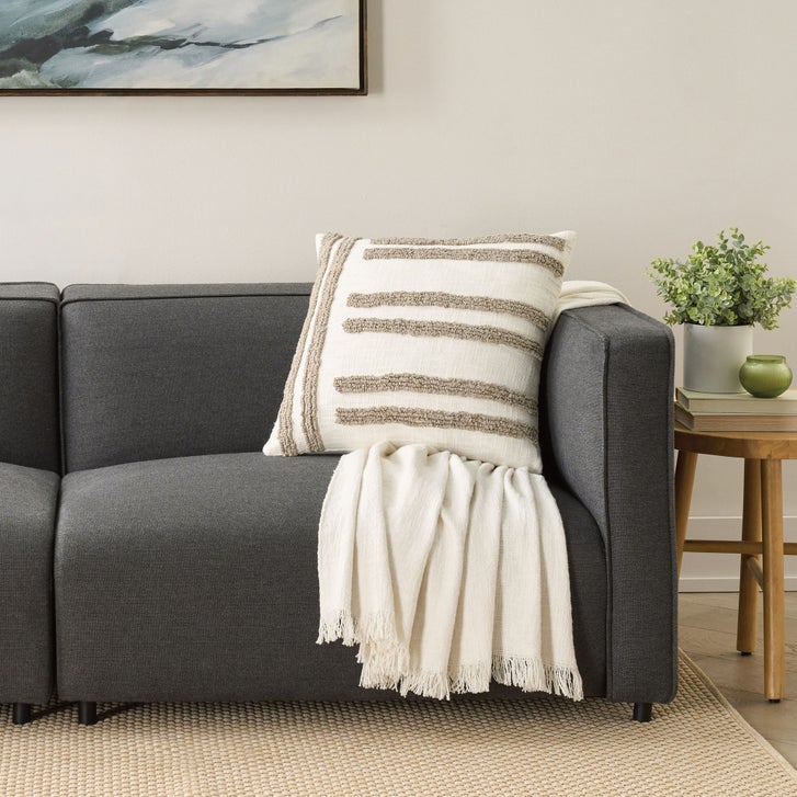 Mina Victory Cotton 20” x 20” Decor Pillow, 2-pack | Costco