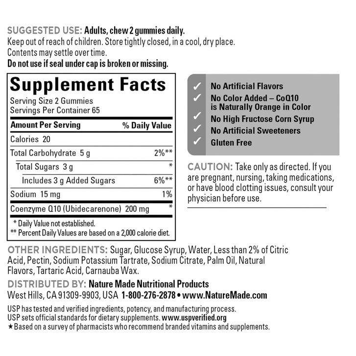 NM COQ10 200mg 130 Count, Gummies | Costco