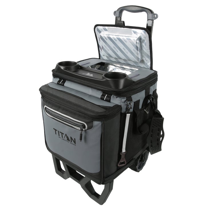 Titan 60-can Rolling Collapsible Cooler With All-terrain Cart | Costco